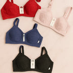 🎀 11.11 SUPER COMBO – 2× Front Open Button Bras + 1× Special Cotton Bra 💝