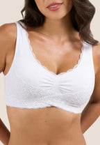 🔥last day 30% off - comfy corset bra front cross side buckle lace bras