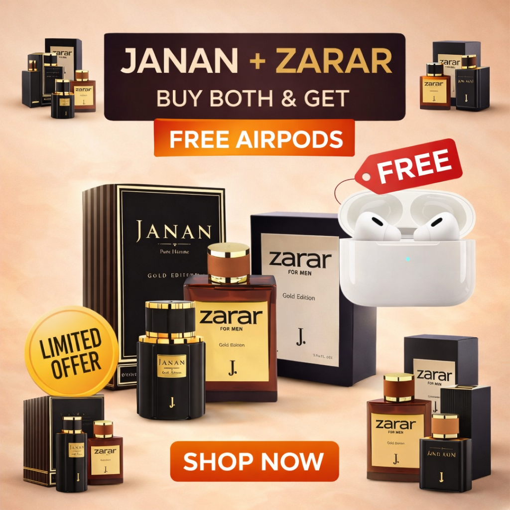 Luxury Fragrance Deal – Janan + Zarar with FREE AirPods 🎁
